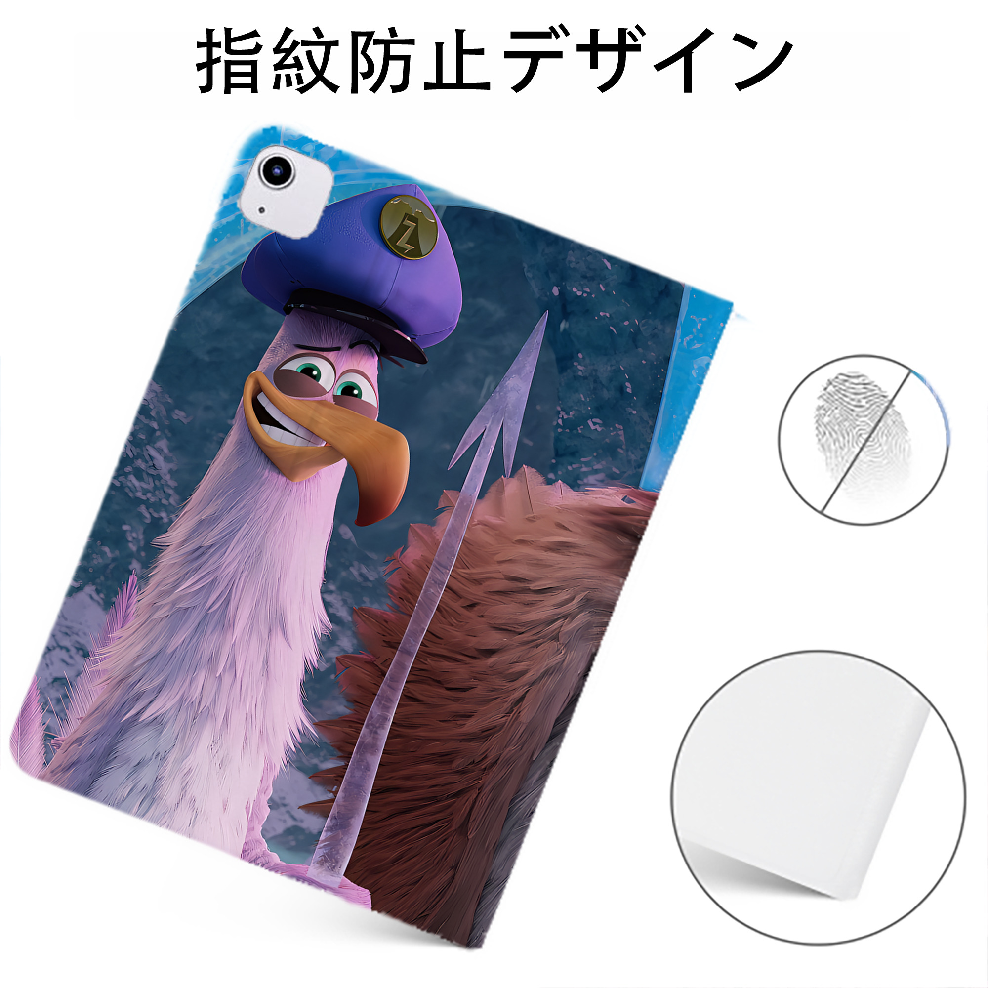 （画像用） Angry Birds アングリーバード IPadケース ペンホルダー付き ブックスタイルデザイン